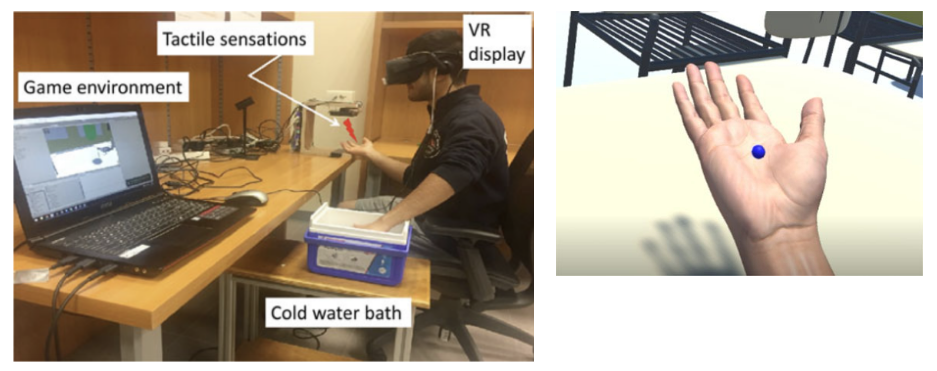 Mid-air Tactile Stimulation for Pain Distraction